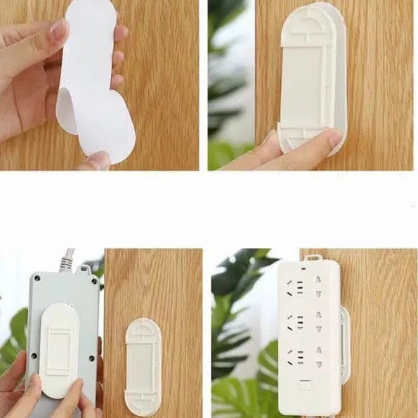 Fixator Holder Colokan Stop Kontak Gantungan Serbaguna Power Strip — 5