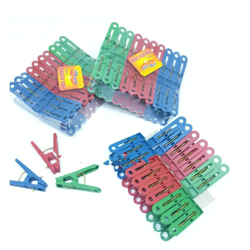Klip Jepitan Jemuran Warna-Warni Multifungsi Stainless Steel 10pcs — 8
