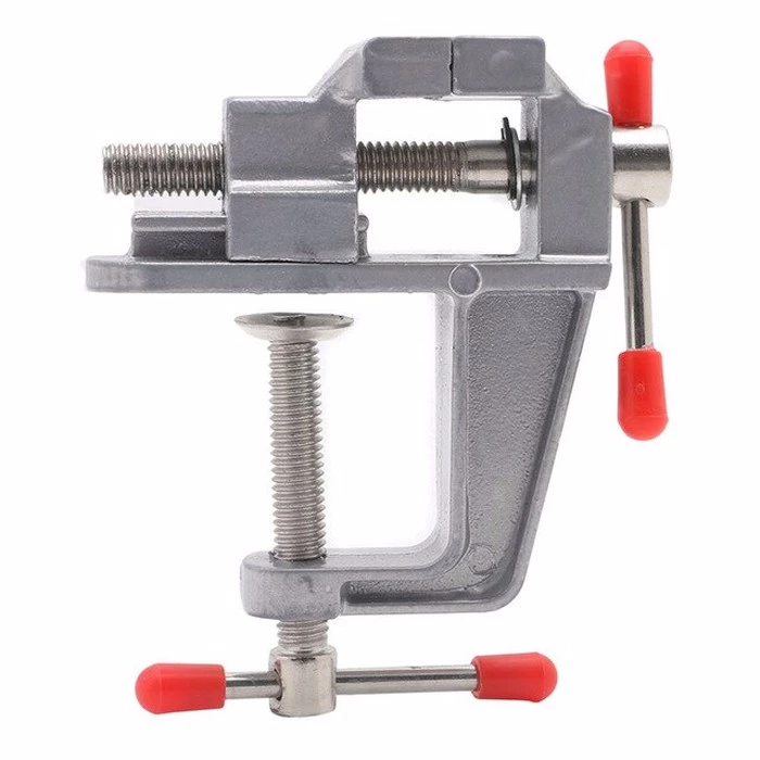 Klem Meja Mini Vise Clamp Catok Alumunium Penjepit Benda Kreatif