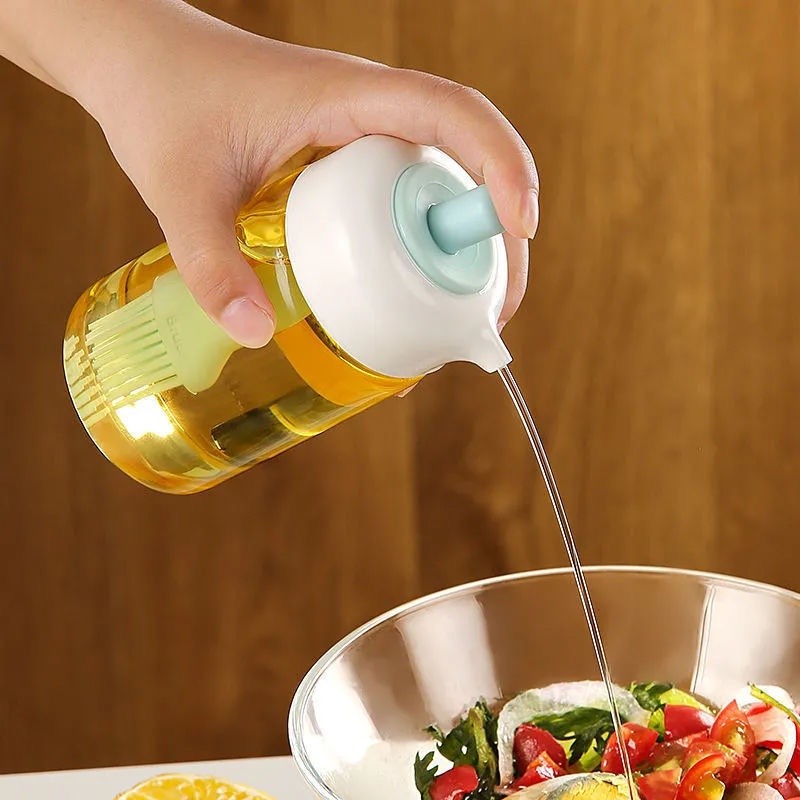 Botol Minyak Goreng Dengan Kuas Multiguna 2in1 Praktis 230ml — 3