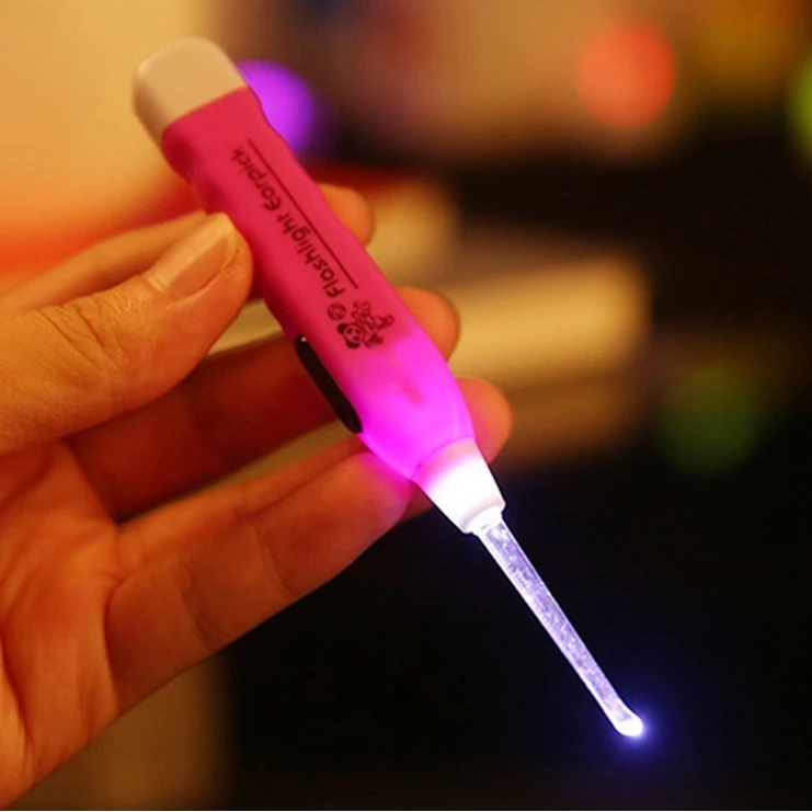 Korek Kuping Lampu Led Korek Telinga Lampu Plastik Anak — 5