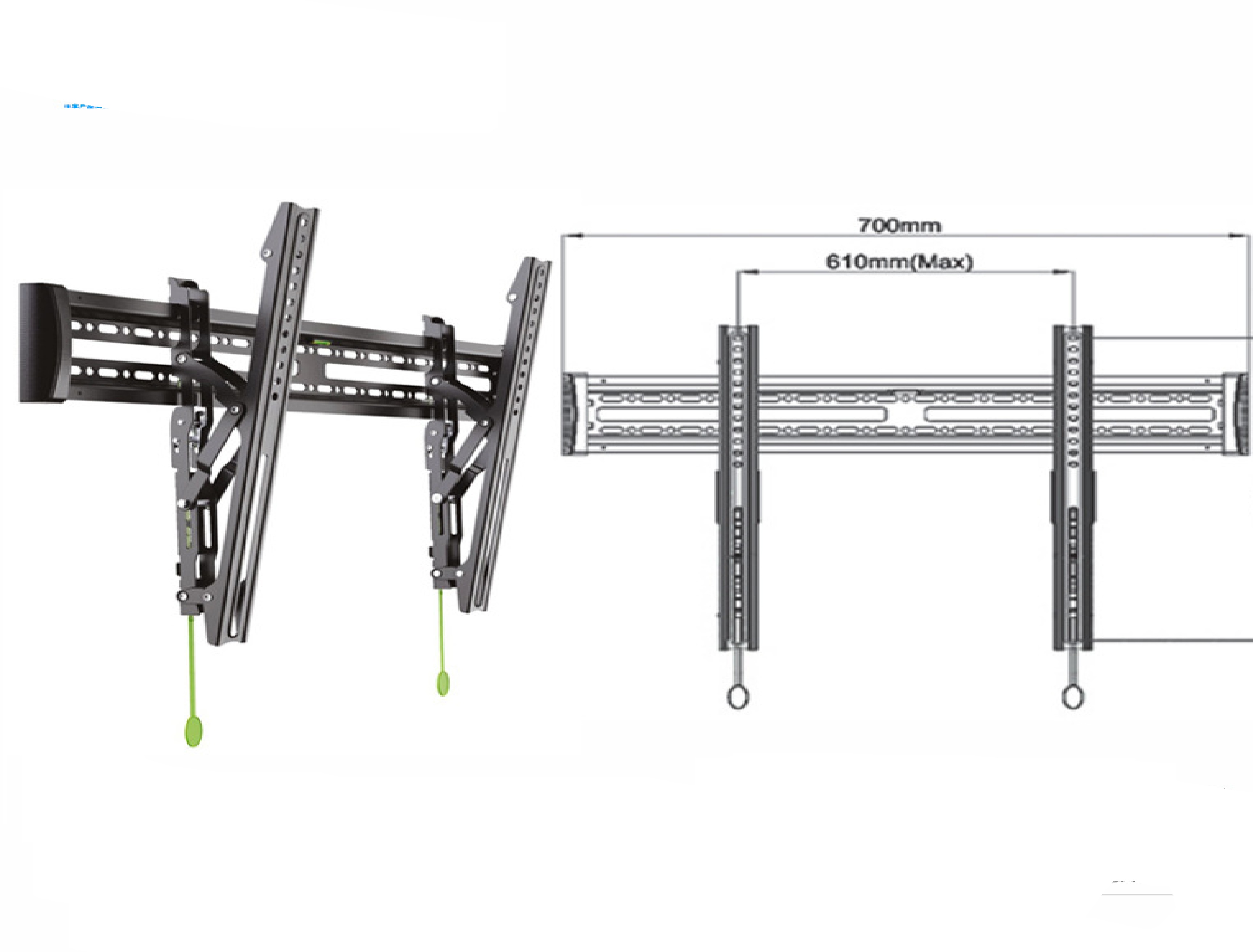 Bracket Gantungan TV Tempel Dinding LED LCD Flexible — 6