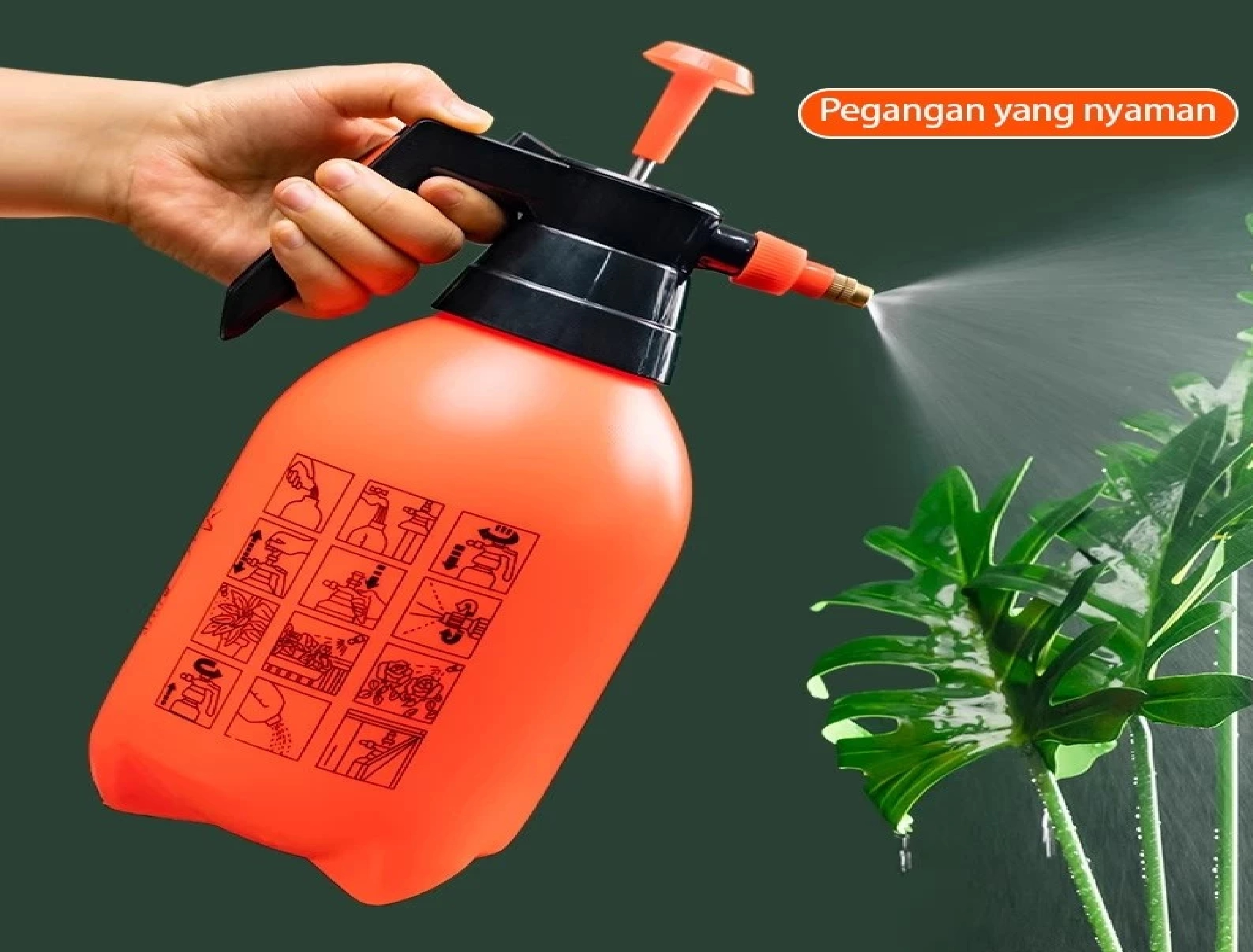 Botol Semprotan 2L Sprayer Disinfektan Tanaman Air Burung Serbaguna — 8