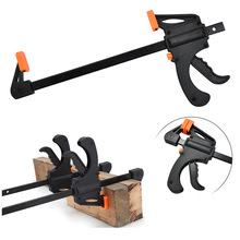 F Clamp Bar Catok Alat Penjepit Press Kayu klem Clip DIY 4 inch — 6