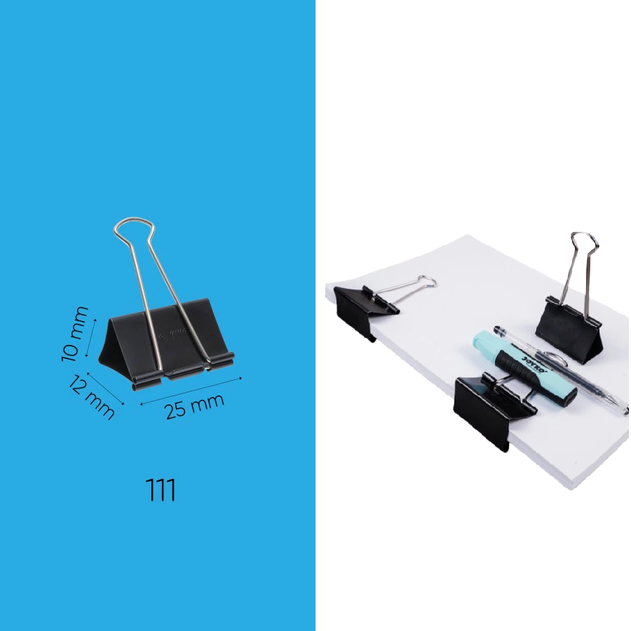 Binder Clip Klip Penjepit Kertas File Berkas Perlengkapan Kantor — 8