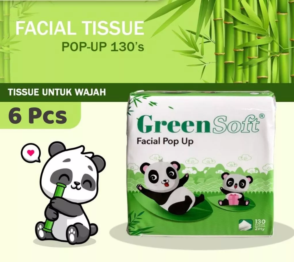 Paket Tisu Wajah 6 Pack GRATIS Kotak Lembut Facial Tissue — 4