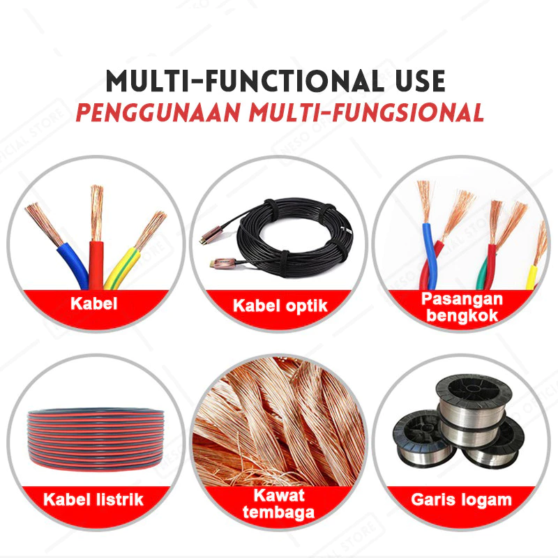 Tang Khusus Potong Kupas Kabel Dual Cable Cutting Kawat Listrik — 4