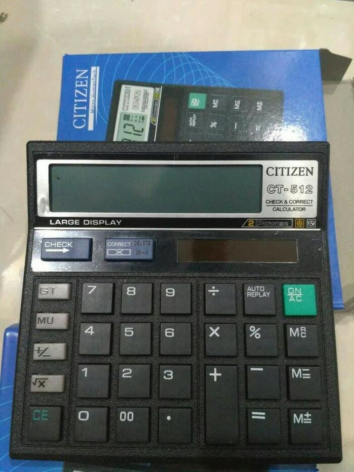 Kalkulator Desktop Citizen CT-512 Kalkulator Dual Power Hemat Energi — 4