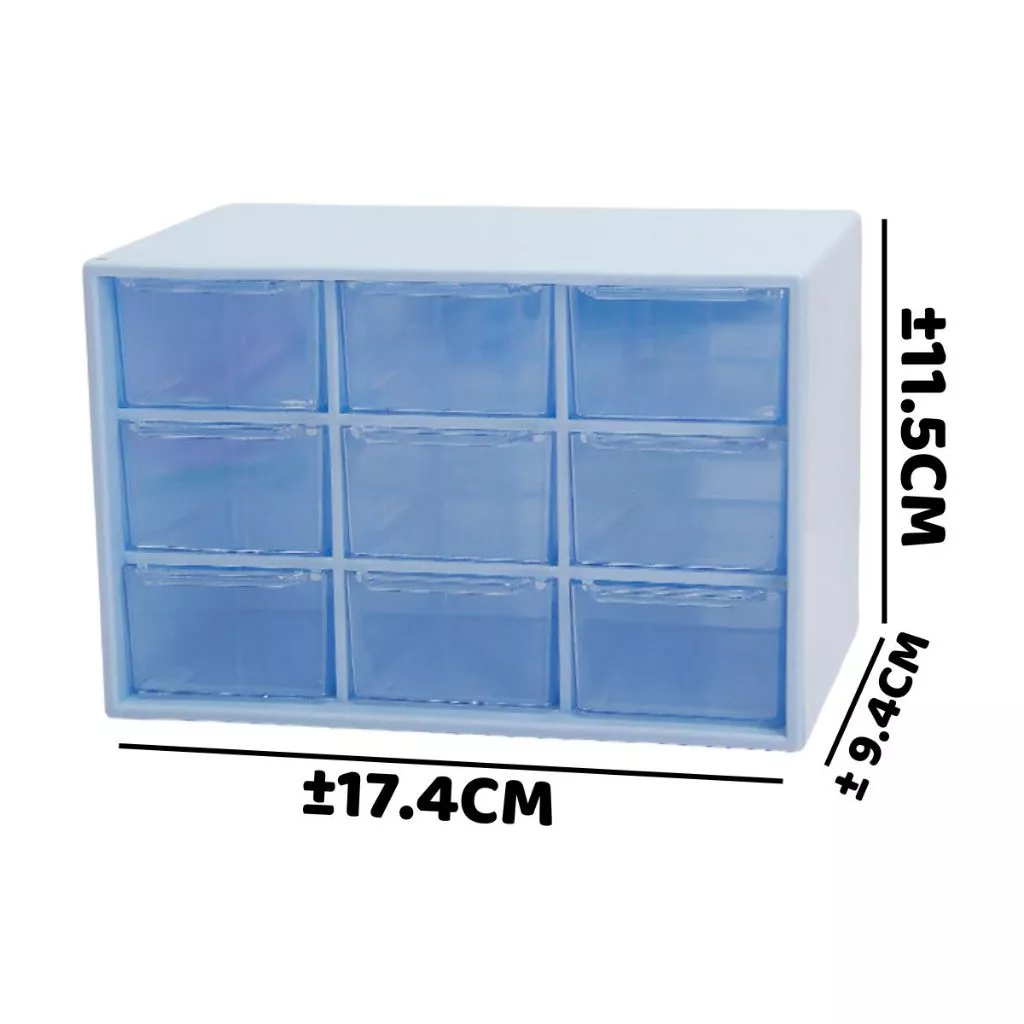 Kotak Laci 9 Sekat Serbaguna Minimalis Storage Penyimpanan Aksesoris — 4