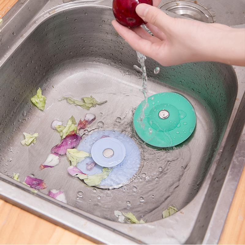 Saringan Wastafel Cuci Piring Cuci Tangan Penutup Saluran Kamar Mandi — 6