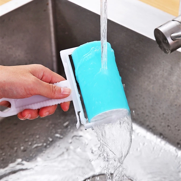 Sticky Lint Brush Roller Alat Pembersih Debu Bulu Hewan Washable — 3