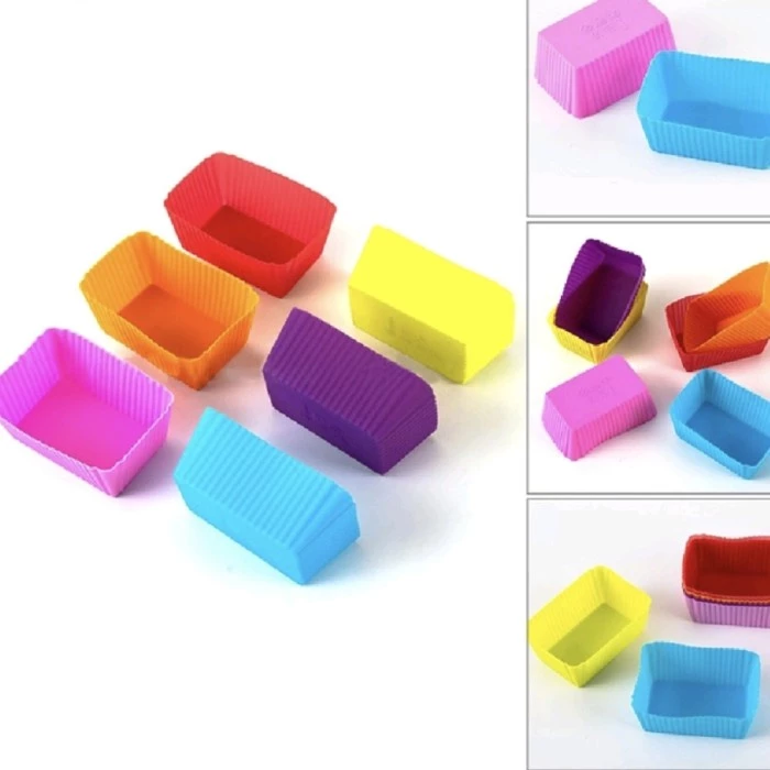 Cetakan Bekal Anak Muffin Silikon Partisi Sekat Hiasan Bento silikon — 3