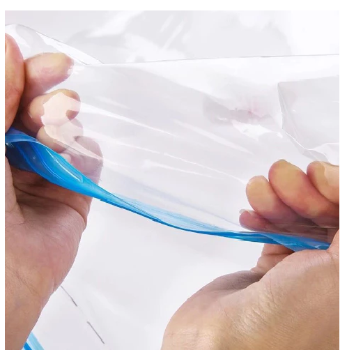 Plastik Pompa Vacum Bag Kantong Pakaian Travel Transparan Anti Air — 4
