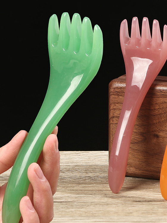 Sisir Guasha Face Massager Terapi Alat Pijat Wajah Kepala Leher Kaki — 5