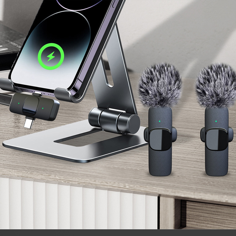 Microphone Mic Clip On Wireless Vlogger Content Creator Mikrofon — 3