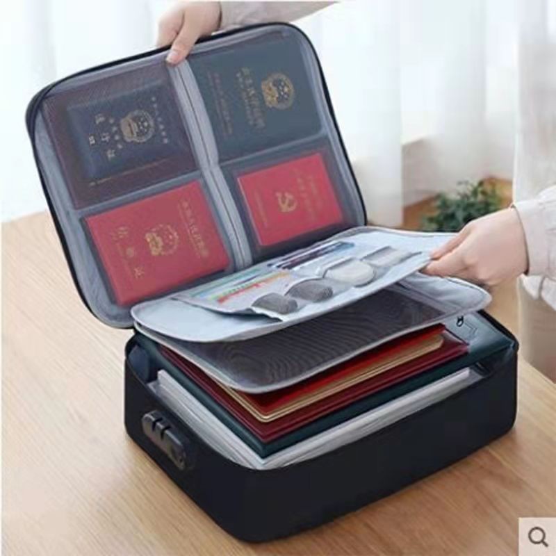 Tas Penyimpanan Dokumen File 3 Layer Anti Air dengan Kunci Password — 3