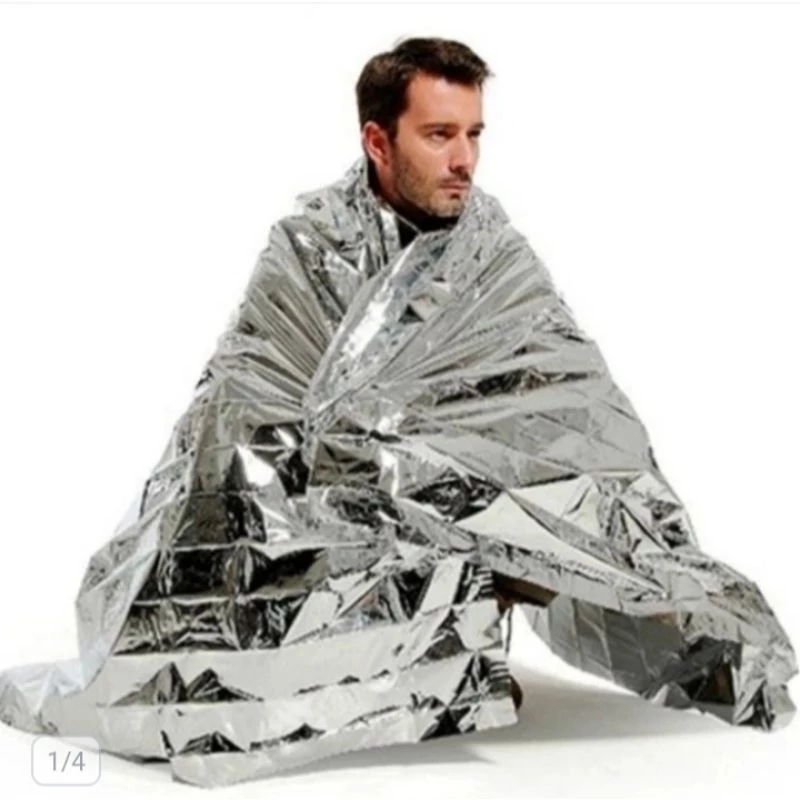 Selimut Alumunium Foil Darurat Emergency Blanket Thermal — 4