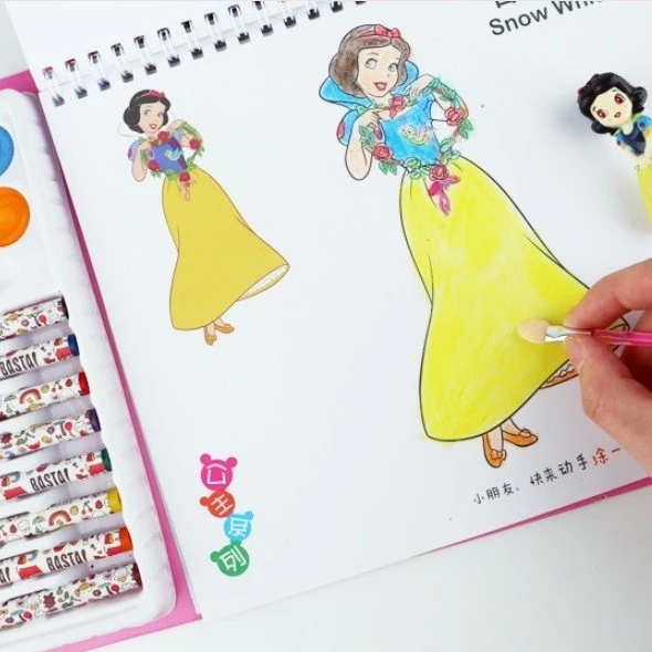 Buku Melukis Set 3D Coloring Book Melatih Kemampuan Motorik Anak — 4