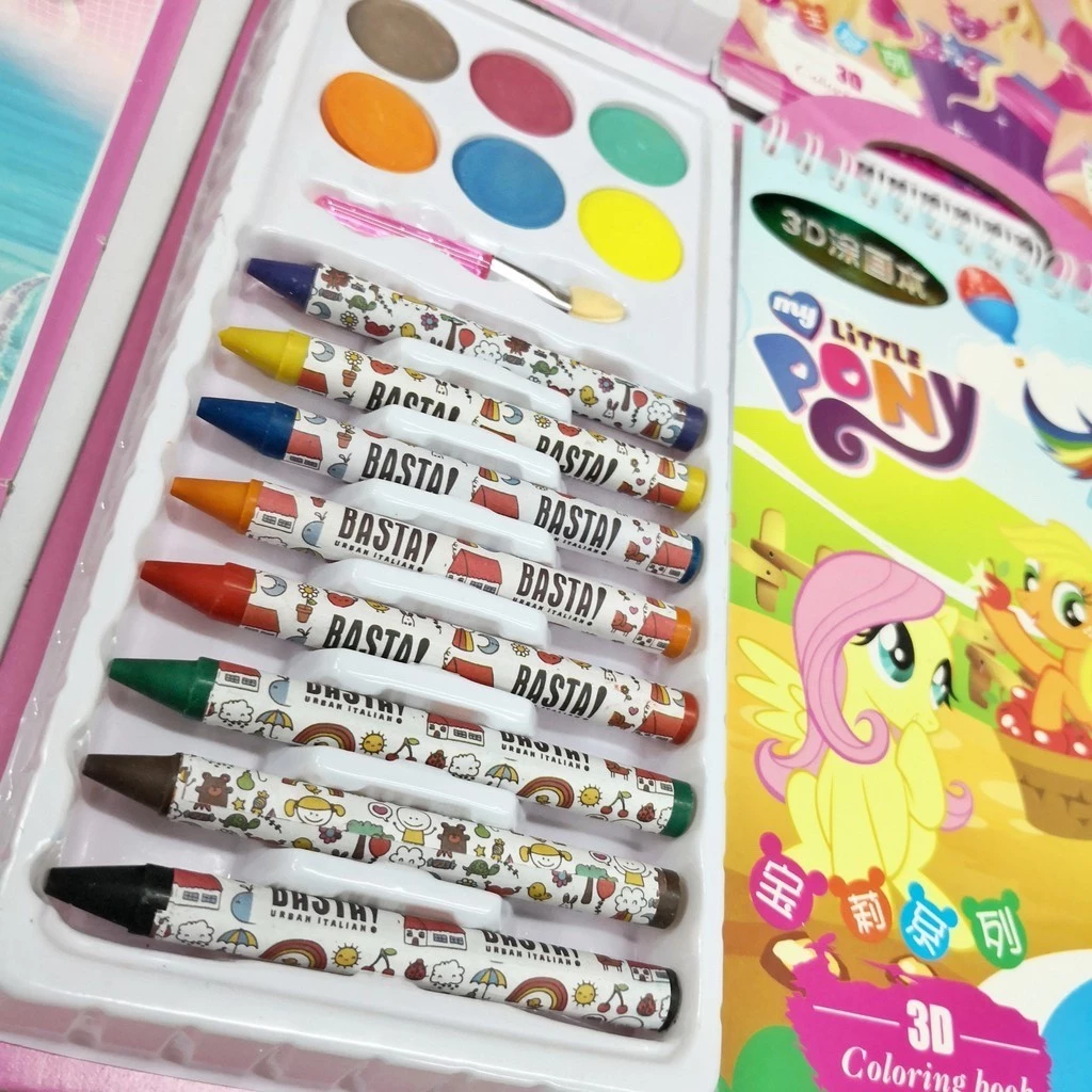 Buku Melukis Set 3D Coloring Book Melatih Kemampuan Motorik Anak — 5