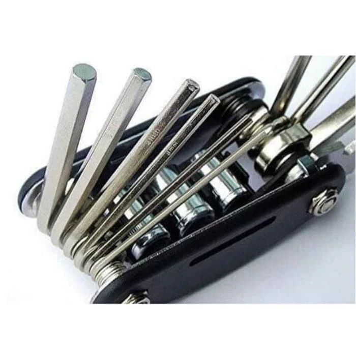 Kunci Obeng 16 in 1 Shock Tools Alat Perbaikan Sepeda Multifungsi — 4