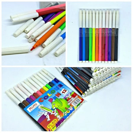 Spidol Gambar Set Mini 12 Warna Color Pen Kecil untuk Anak Mewarnai — 4
