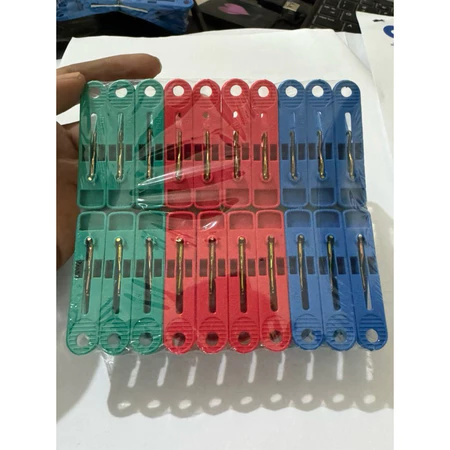 Jepitan Baju 20PCS Warna Warni Anti Slip Tahan Lama