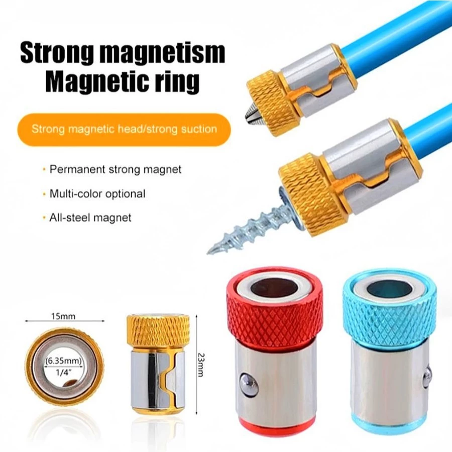 Ring Alat Magnetik Cincin Bit Obeng Elektrik Pasang Lepas Sekrup Baut — 2
