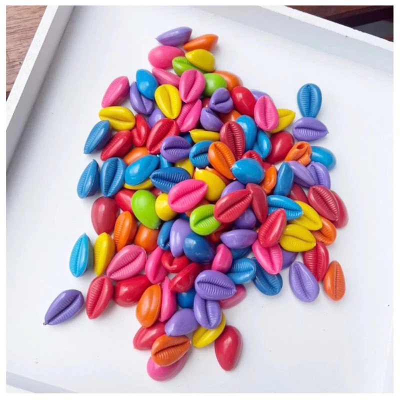 Biji Congklak Plastik Lucu Aesthetic Permainan Jadul Kuwuk Warna Warni — 3