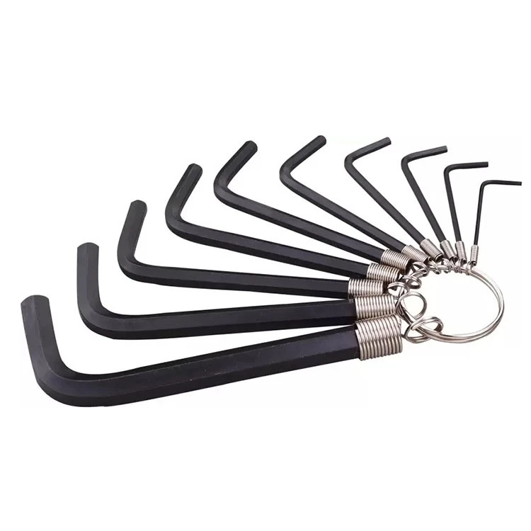 Kunci L Set Hex Key Ring 10 in 1 untuk Perbaikan Mesin dan Elektronik — 5