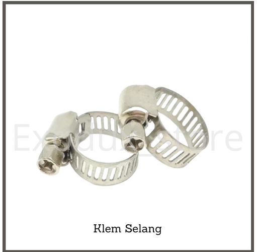 Klem Ring Cincin Penjepit Selang Air Gas Stainless Hose Clamp — 5