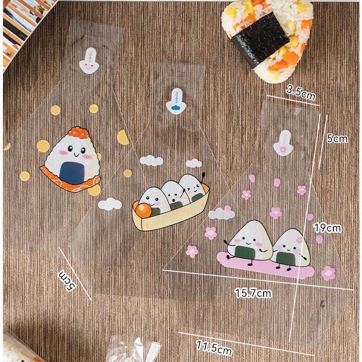 Plastik Onigiri Segitiga Bungkus Nasi Unik Lucu Mudah Dibuka — 4