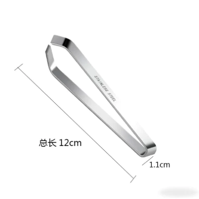 Pinset Tweezer Lancip Anti Statis Bengkok Stainless Steel — 9