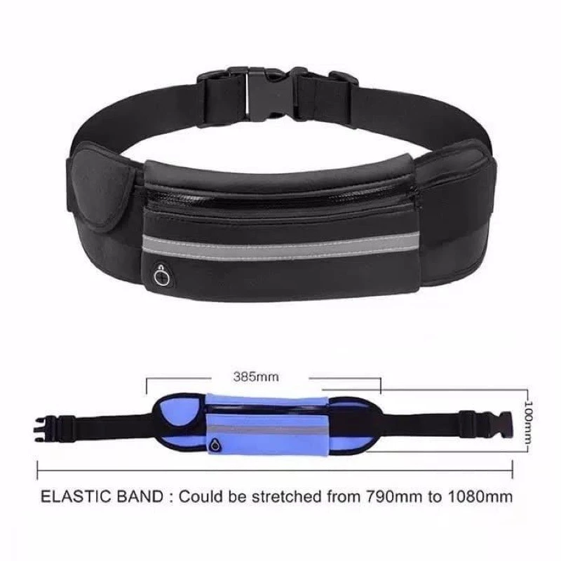 Sweatproof Sport Waist Belt Pouch Tas Jogging Untuk Penyimpanan Barang — 6