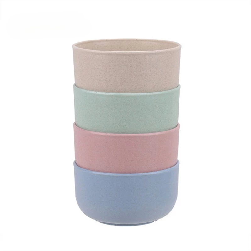 Set Mangkok Es Buah Sayur Soup Salad Wheat Straw Bpa Free Tahan Panas — 6
