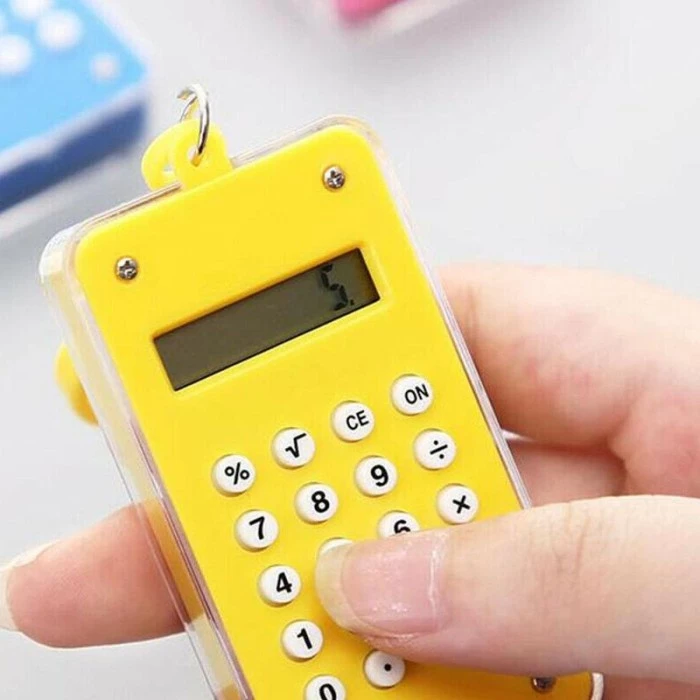 Gantungan Kunci Kalkulator Elektronik Mini Slim Mainan Maze Keychain — 4