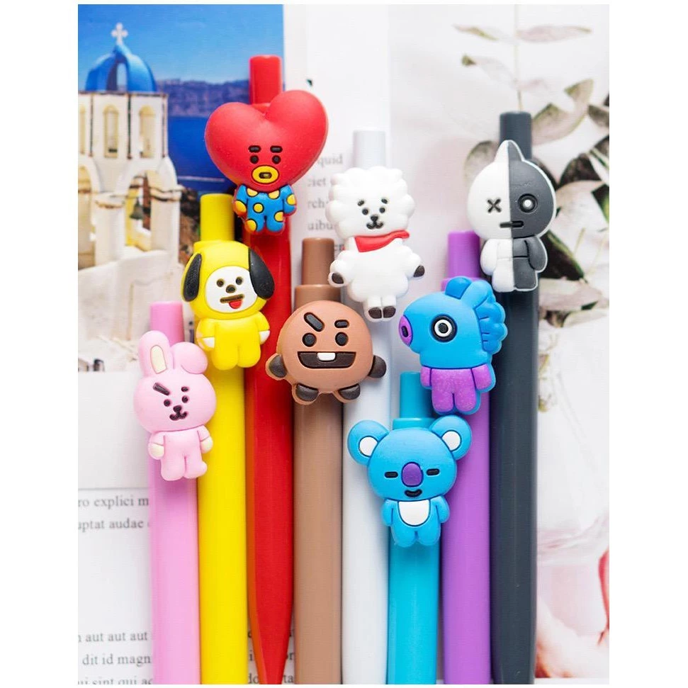 Pulpen Karakter Cartoon Lucu Bt21 Bts Bangtan Boys Army Kpop — 7