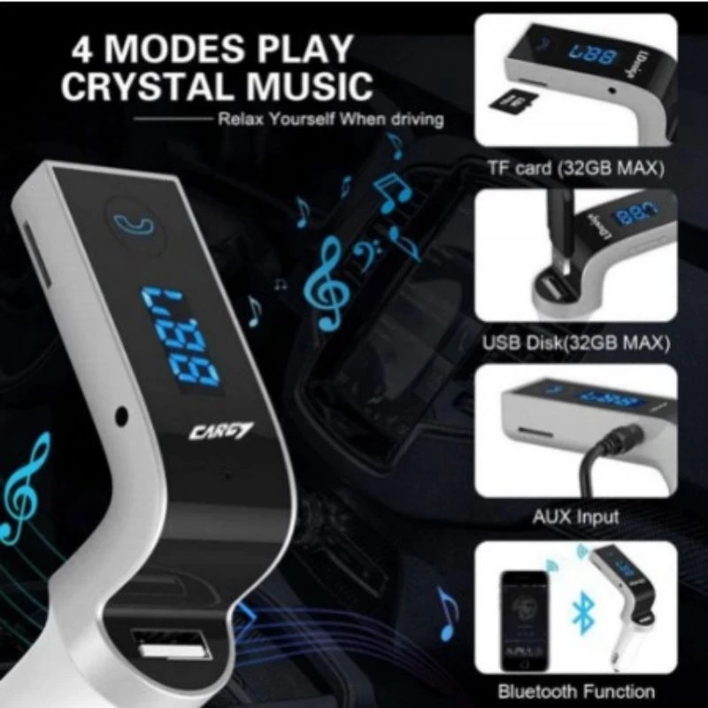 FM Transmitter Bluetooth Audio Mp3 Music Modulator Wireless Bluetooth — 7