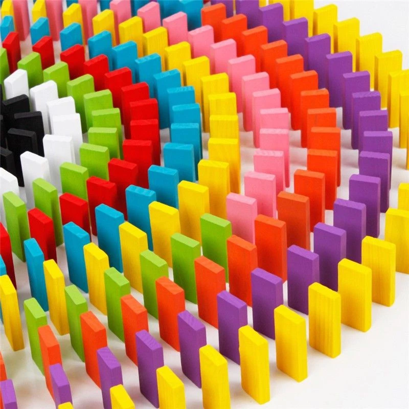 Mainan Anak Balok Kayu Susun Warna Wiss Toys Puzzle Domino Edukasi 120 — 7