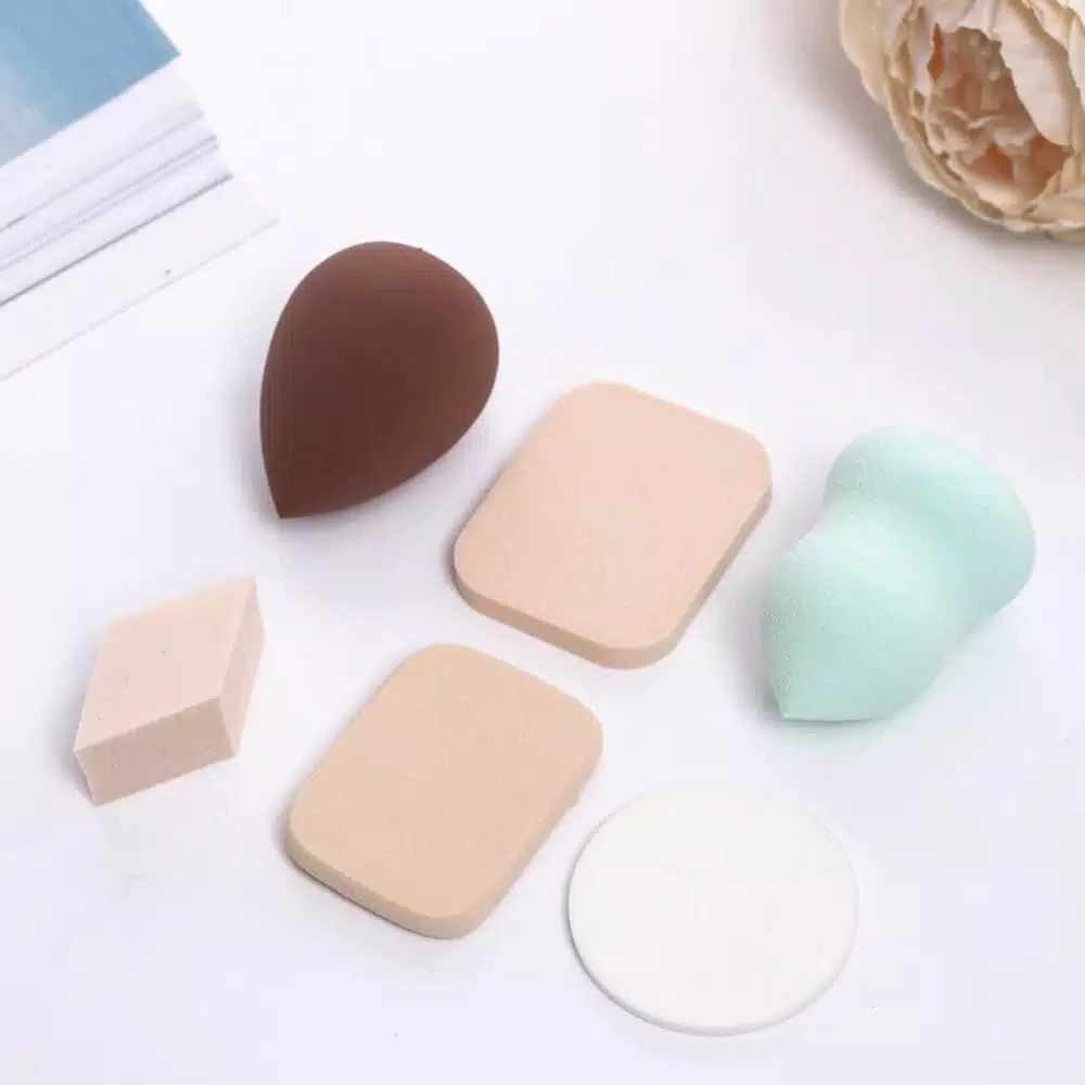 Spons Makeup Puff Bedak Wajah Beauty Blender Sponge Set 6 In 1 — 6