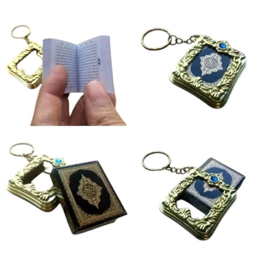 Gantungan Kunci Al Quran Mini Souvenir Unik Keychain — 3