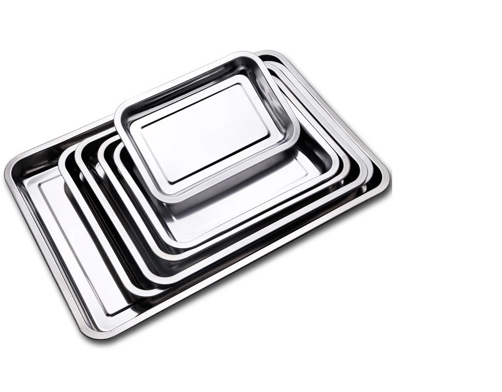 Baki Stainless Cekung Baking Tray Alat Saji Pemanggang Variasi Ukuran — 4