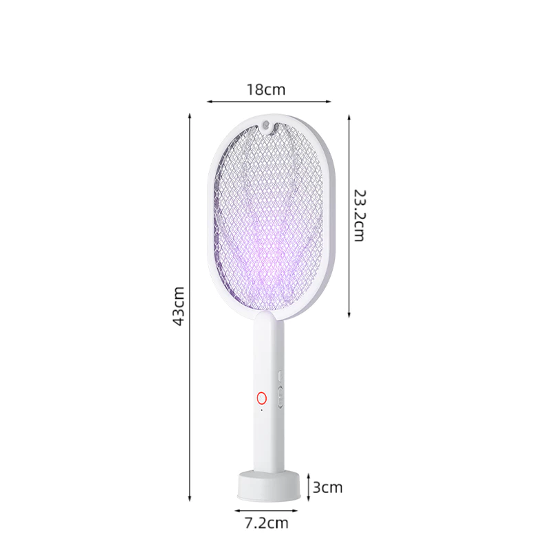 Raket Nyamuk Insect Killer Elektrik Rechargeable 2in1 Multifungsi — 2