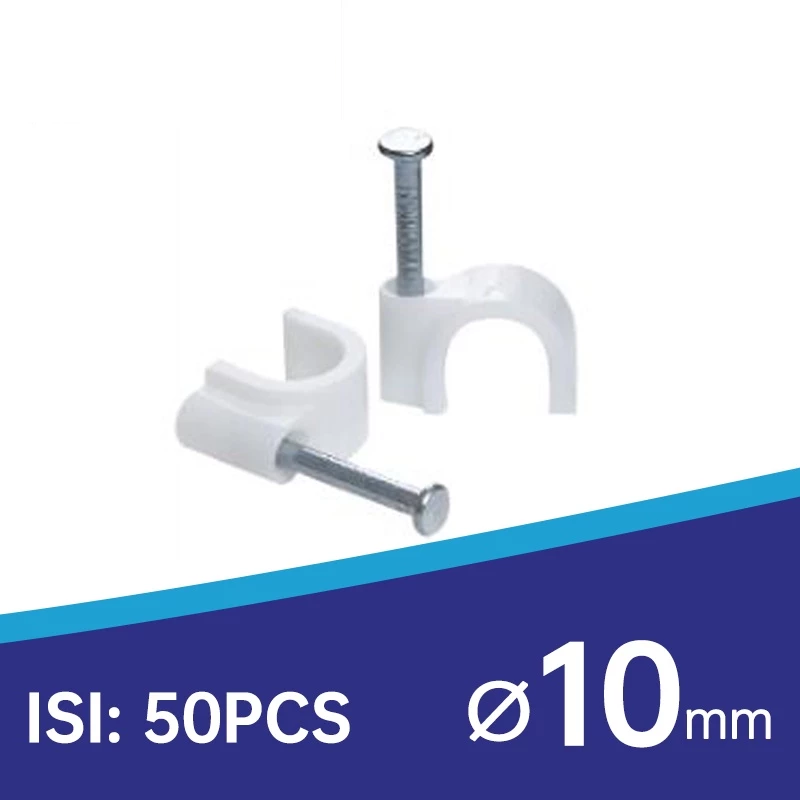 Klem Kabel Paku Beton Pipa Cable Clip Listrik Serbaguna — 8