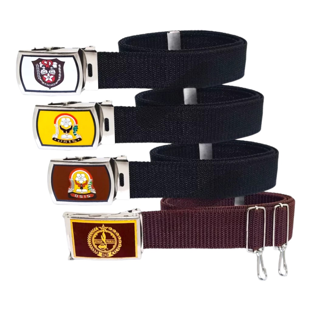 Gesper Sabuk Ikat Pinggang Anak Sekolah SD, SMP, SMA, Pramuka Nylon — 5