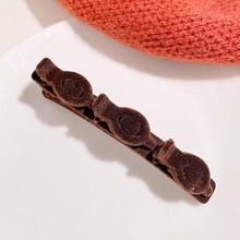 Jepit Rambut Velvet Mawar Cantik Aksesoris Elegan Untuk Wanita — 9