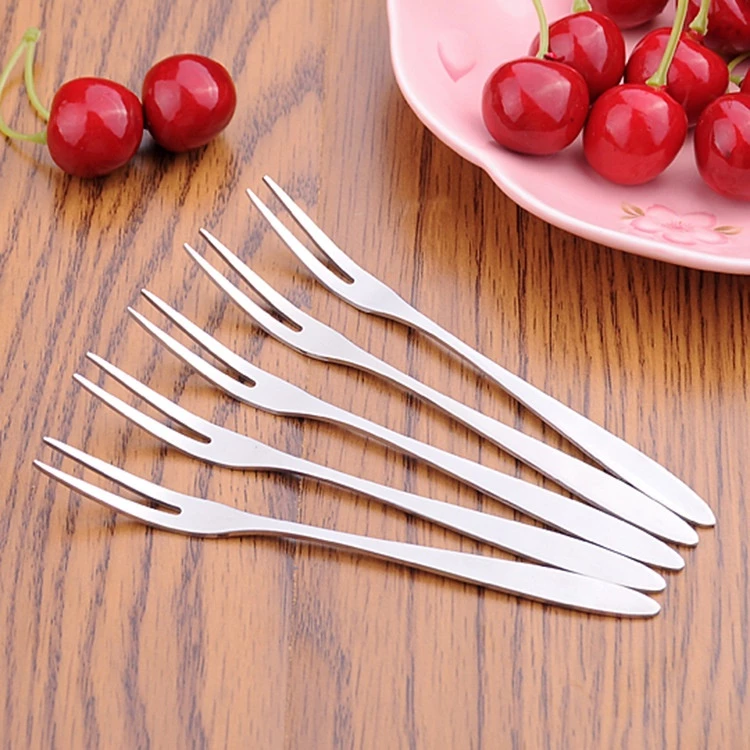 Garpu Buah Dessert Stainless Steel unik — 5