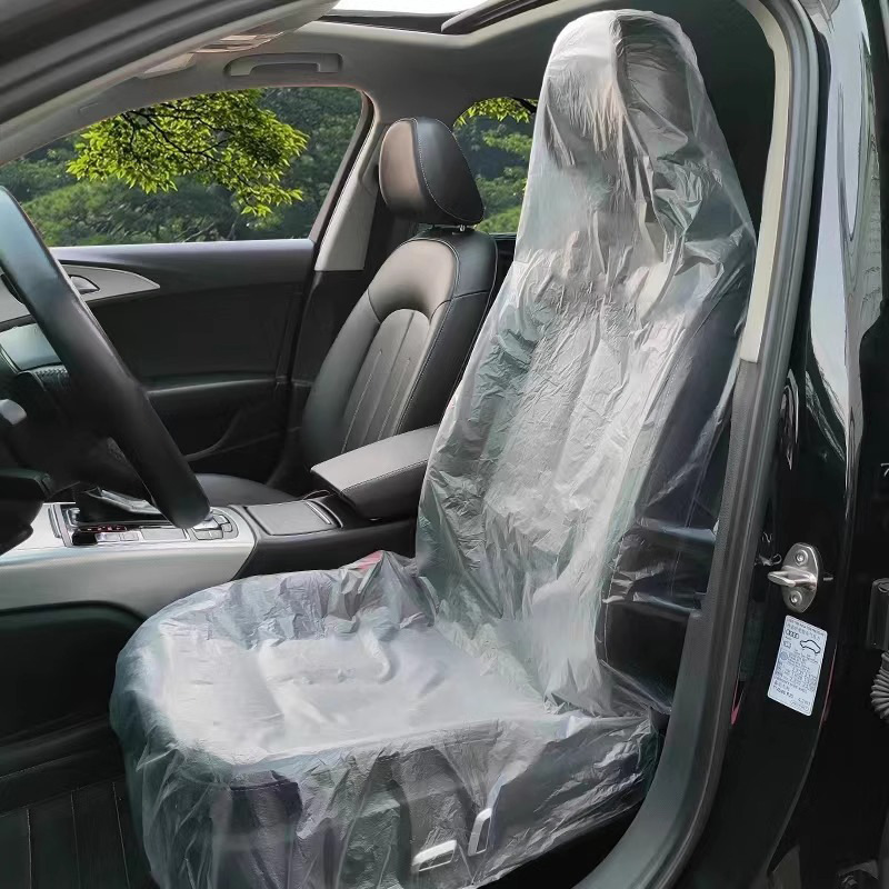 Cover Jok Mobil Plastik Disposable Sarung Pelindung Jok Interior — 6