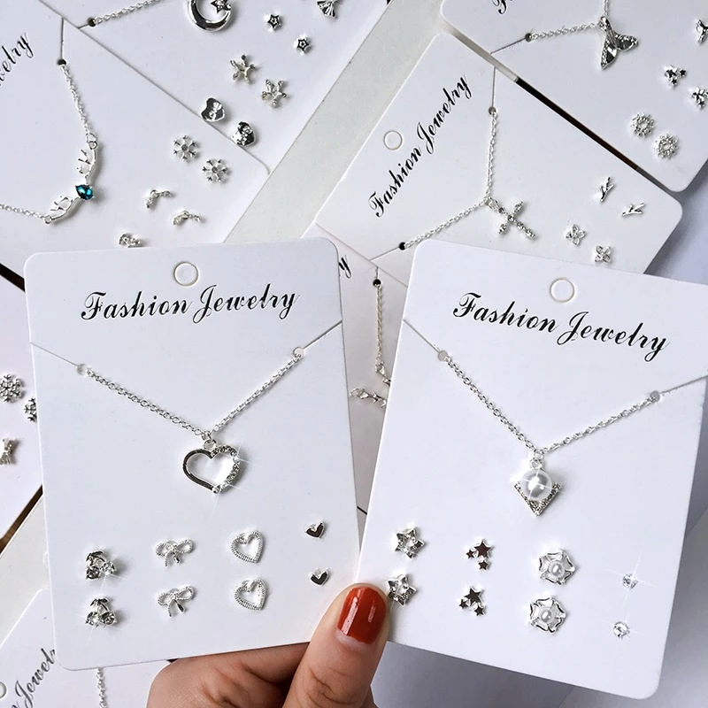 Kalung Anting Set Aksesoris Fashion Wanita Korea Cantik Kekinian — 6
