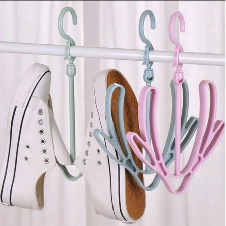 Hanger Gantungan Jemuran Sepatu Sandal Serbaguna Putaran 360 Derajat — 7