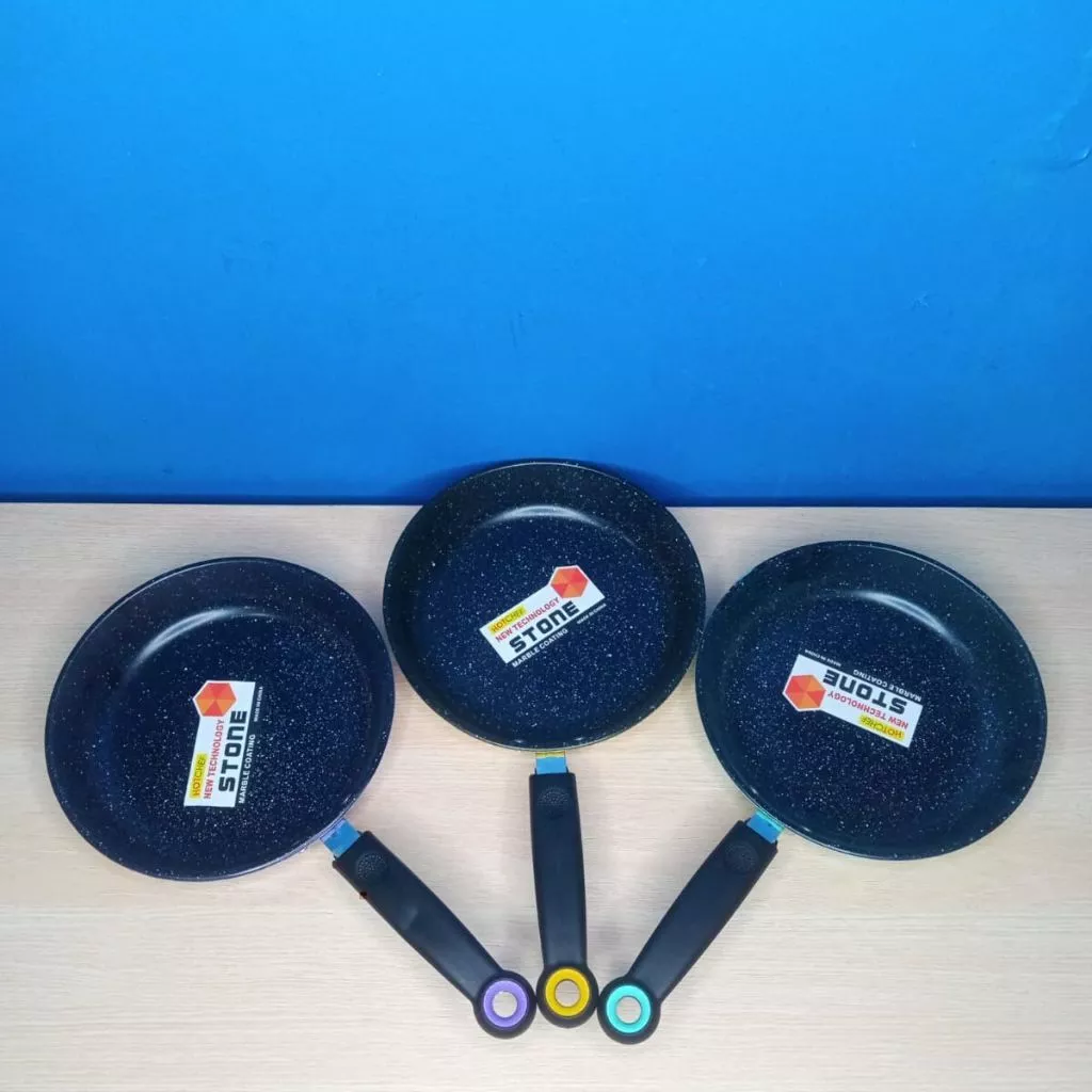 Panci Teflon Marble Black Anti Lengket 18 20cm Serbaguna Dapur